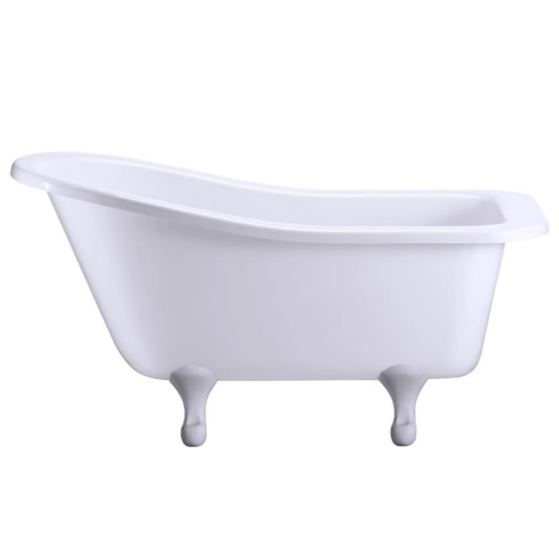 Ванна акриловая Buckingham Slipper c ножками E10 WHI Slipper Burlington E6, E10 WHI 740 x 1500 x 780 - Вид №1