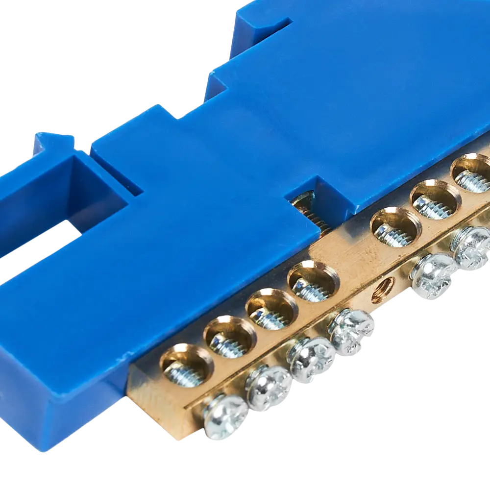 Шина N TDM Electric 6x9 мм 8 групп с изолятором на DIN-рейку 84399578 STLM-2189120  - Вид №1