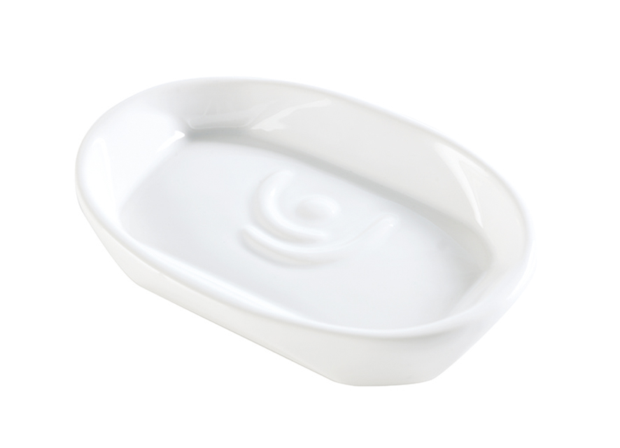 LZ09AP(08-BI) Stil Haus Liz, настольная керамическая мыльница, белая керамика