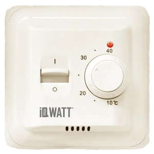 90535301 Терморегулятор для теплого пола Iqwatt M механический цвет слоновая кость STLM-1411168