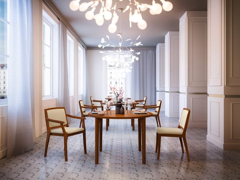 Very Wood Стул из ясеня штабелируемый, обитый, с подлокотниками Elegance sun-id-1351485 - Вид №2