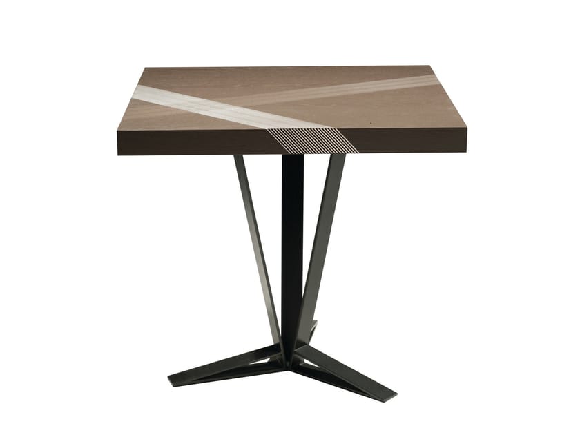 Высокий квадратный журнальный столик из дуба ROCHE BOBOIS ARCH-00038314