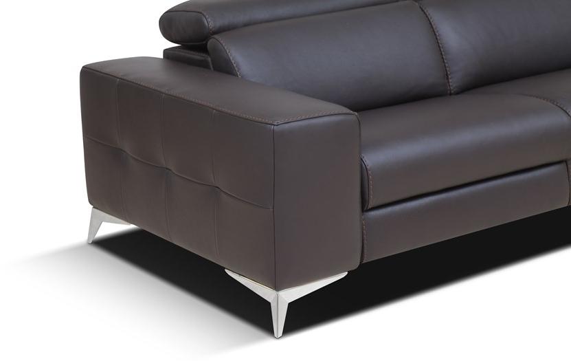 Rossini Sofas Откидной кожаный диван с электроприводом Tessa sun-id-1375985 - Вид №4