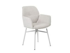 Мягкий тканевый стул с подлокотниками