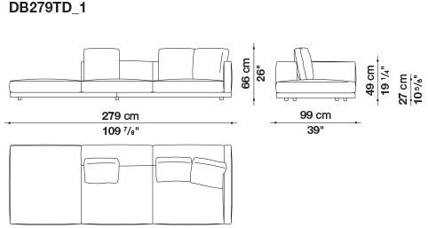 B&B Italia Кожаный диван Dock sun-id-1441060 - Вид №78