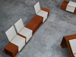 Metalco Скамья из стали Corten ™ Corten-inox