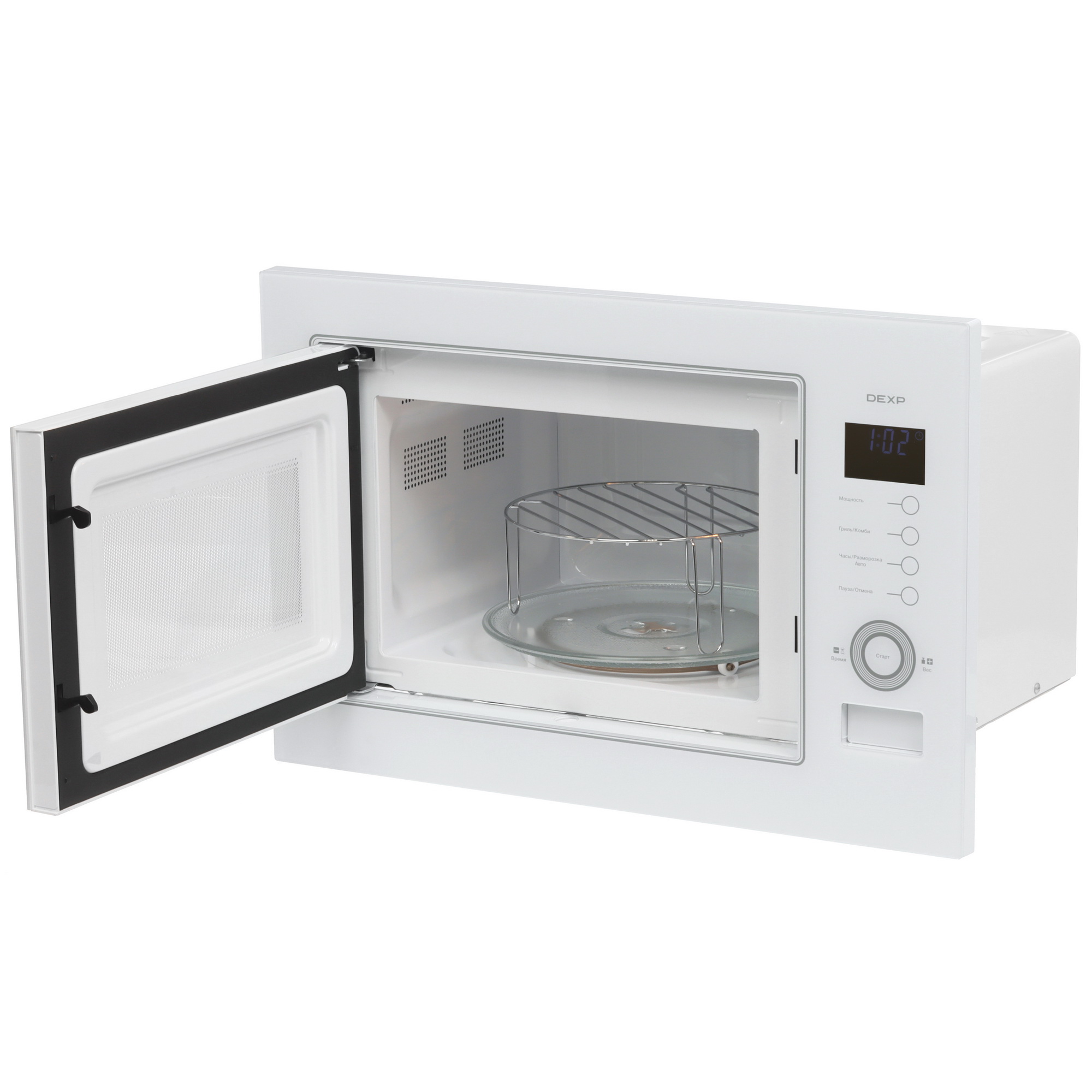 5445273 Встраиваемая микроволновая печь DEXP W601W белый STDN-0095070 - Вид №4