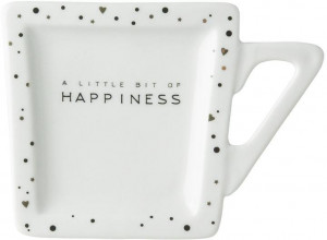 Блюдце для чайных пакетиков DUTCH ROSE Happines gold