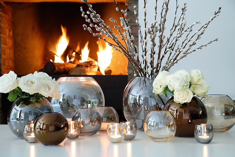 G570-06-294 Набор из 4 подсвечников для чайных свечей polka пастель LSA International  - Вид №3