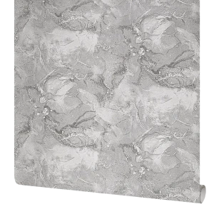 Обои Ateliero Moana серые флизелиновые с текстурой штукатурки 89391009