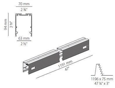 PANZERI Линейный световой профиль из экструдированного алюминия Nolita Xg2038 - Вид №4