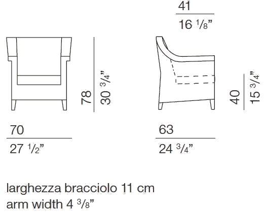 Bodema Кресло из ткани с подлокотниками Havana Hav0006 - Вид №6