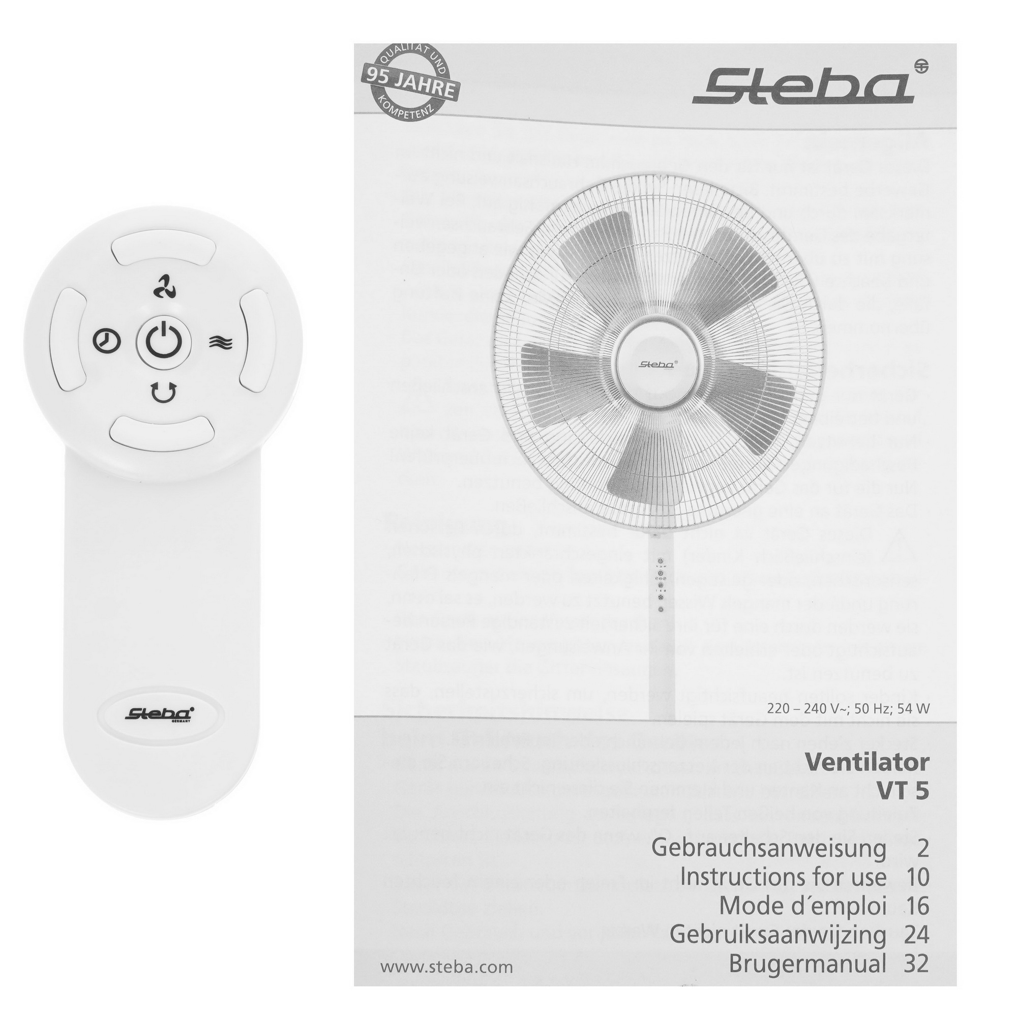 5359834 Вентилятор Steba VT 5  белый STDN-0034399 - Вид №6