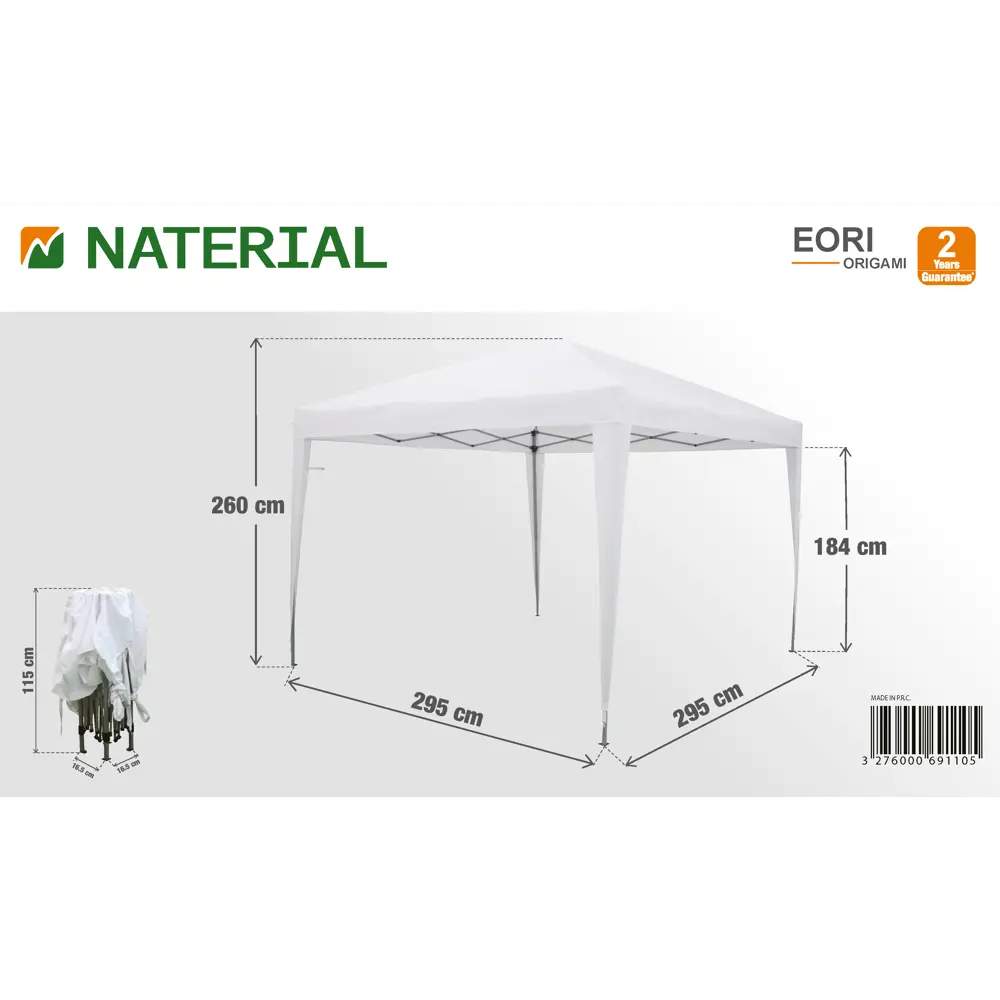 Naterial Складной тент-беседка для сада и отдыха 82232736 STLM-0953283 - Вид №7