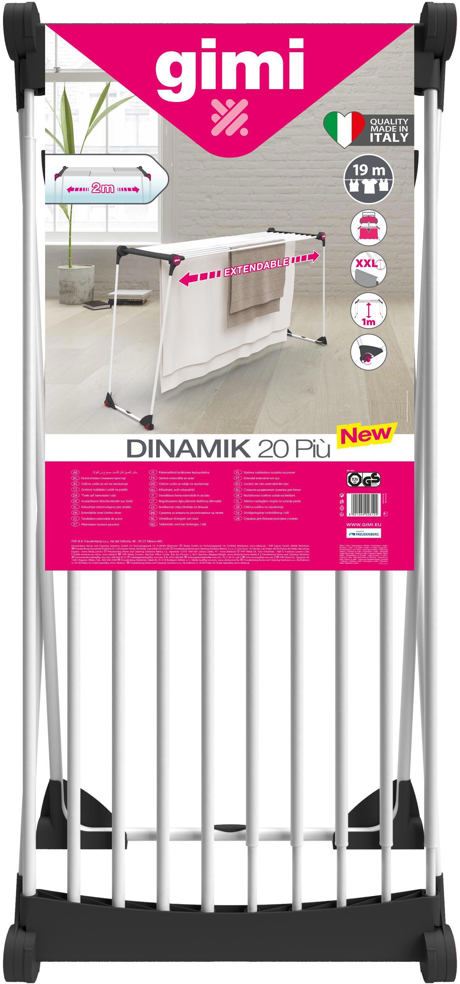 90218394 Напольная сушилка для белья Dinamik 20 Piu 10547 19м STLM-0136361 GIMI