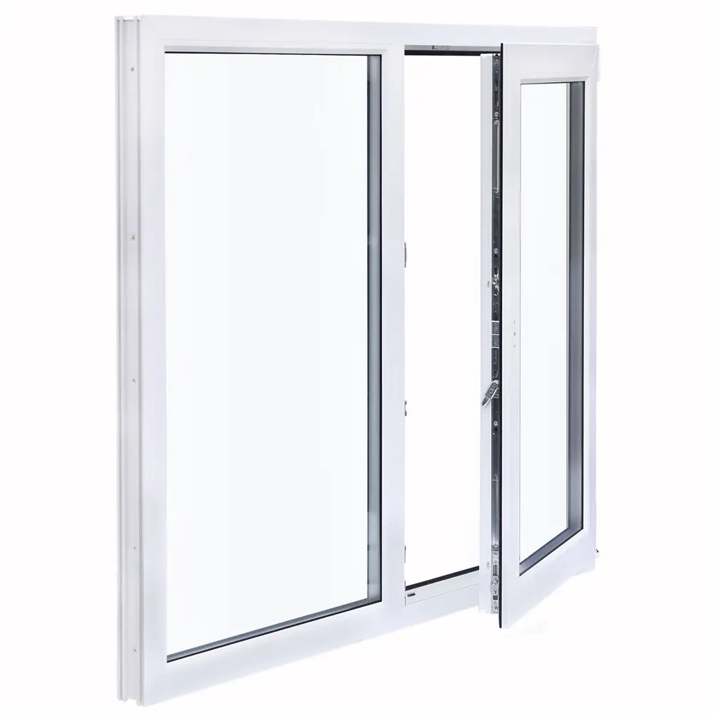 Окно пластиковое ПВХ Deceuninck двустворчатое 1170x1200 мм (ВхШ) однокамерный стеклопакет белый/темный дуб STLM-2162309 - Вид №3