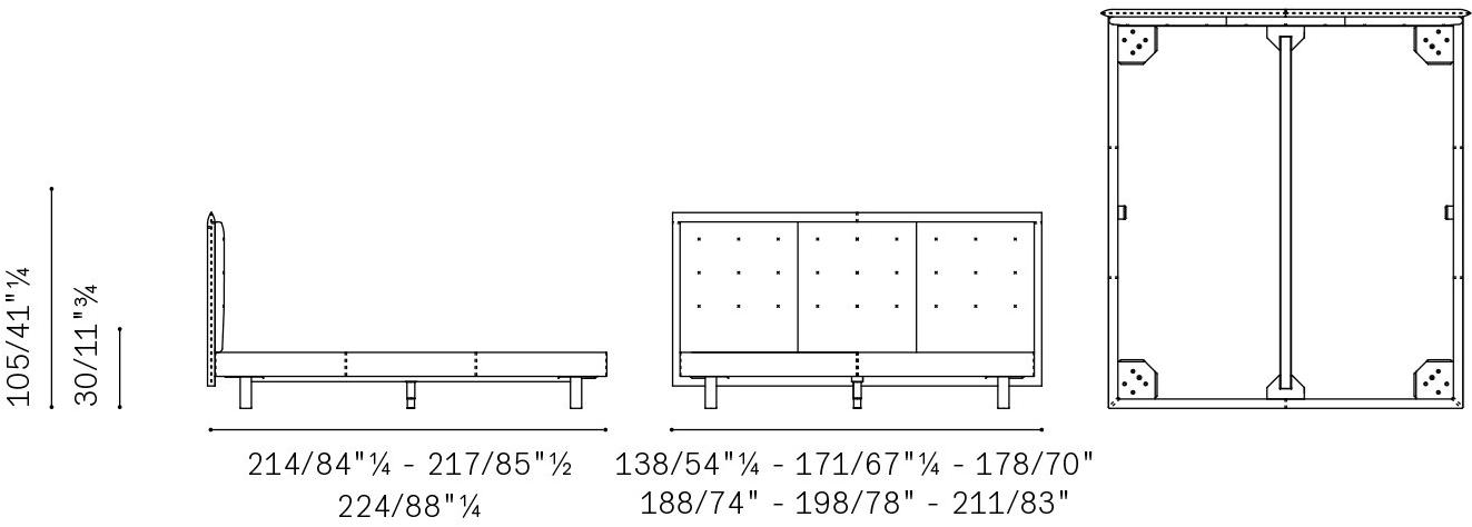 Poltrona Frau Двуспальная кровать La notte - letti sun-id-1350667 - Вид №3