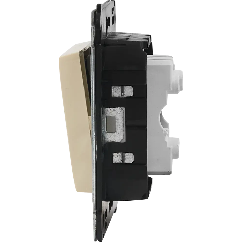 Выключатель встраиваемый DKC Avanti 1 клавиша цвет ванильная дымка STLM-2099387 - Вид №3