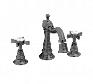 Gentry Home Смеситель для раковины Style на три отверстия с всплывающей пастой Ascot Темный никель GH101710