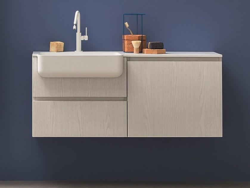 Birex Подвесной туалетный столик с ящиками, лакированный Lapis sun-id-1375457 - Вид №1