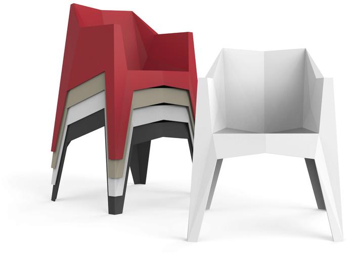 VONDOM Штабелируемый садовый стул с подлокотниками Voxel sun-id-1470954 - Вид №1