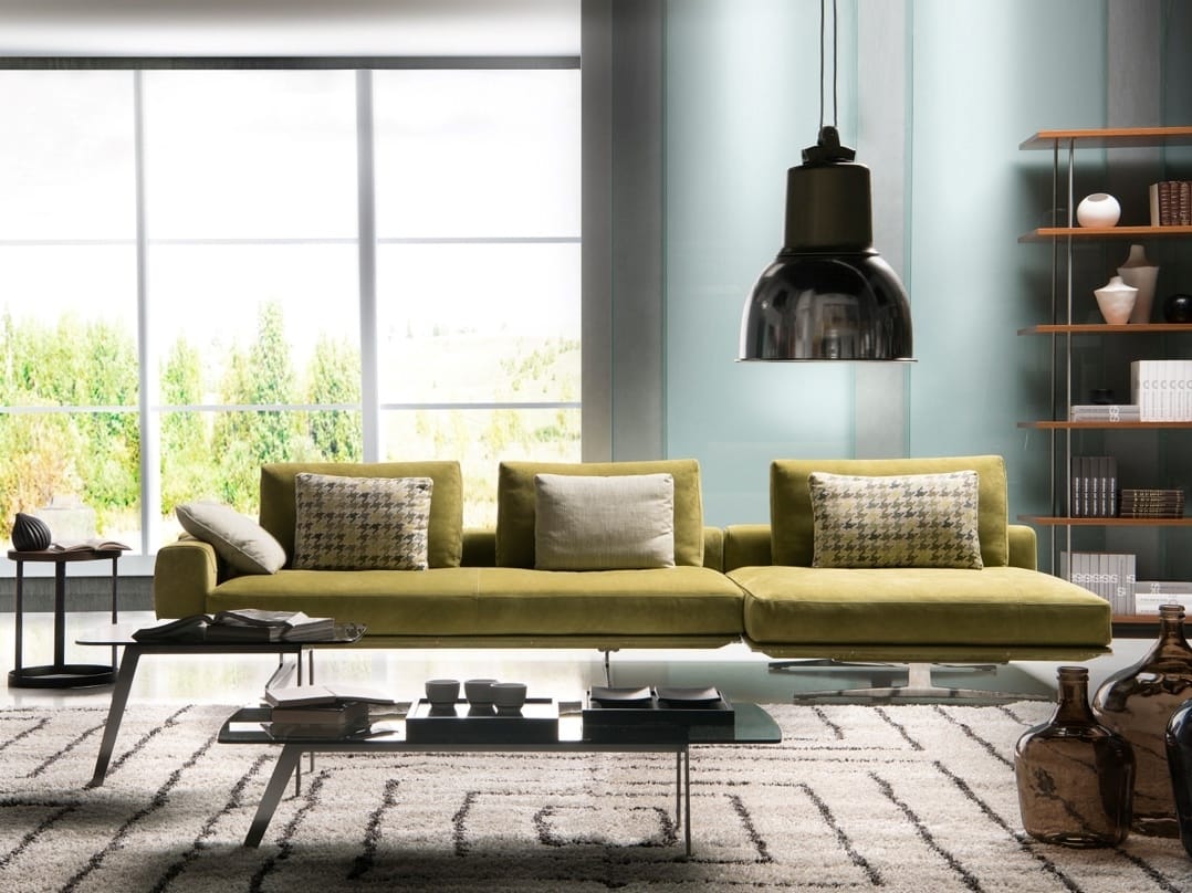 Тканевый диван с полуостровом Former In Italia ARCH-00106171