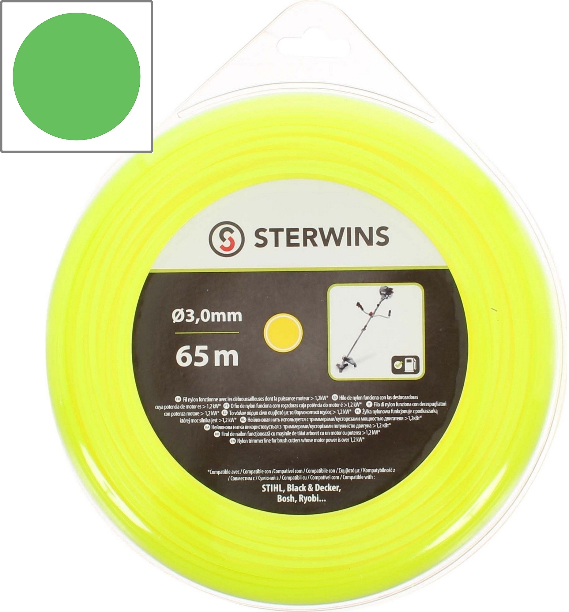 81949593 Леска для триммера ø3 мм 65 м круглая STLM-0014650 STERWINS