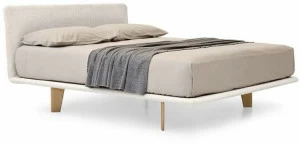 PIANCA Двуспальная кровать из ткани с мягким изголовьем