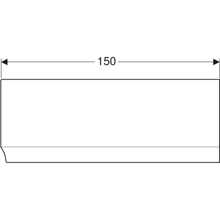 554.820.01.1 Передняя обшивка Geberit Renova для асимметричной ванны, правая Geberit  - Вид №8