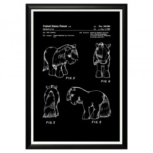 896521374_1818 Арт-постер «Патент на декоративную игрушку «Мой маленький пони» Object Desire