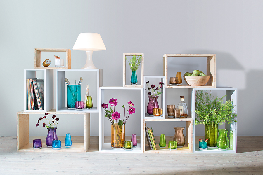 Ваза в форме бутона flower colour 14 см охра LSA INTERNATIONAL - 253388 Оранжевый  - Вид №1