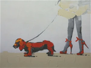 Картина на холсте 120х90 см "Прогулка-2" EVENHOME КАРТИНЫ МАСЛОМ 129822 Бежевый;коричневый;черный;разноцветный