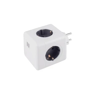 90799539 Разветвитель RocketSocket Cube Original 4 розетки 16 A 2 USB A цвет серый STLM-1108601