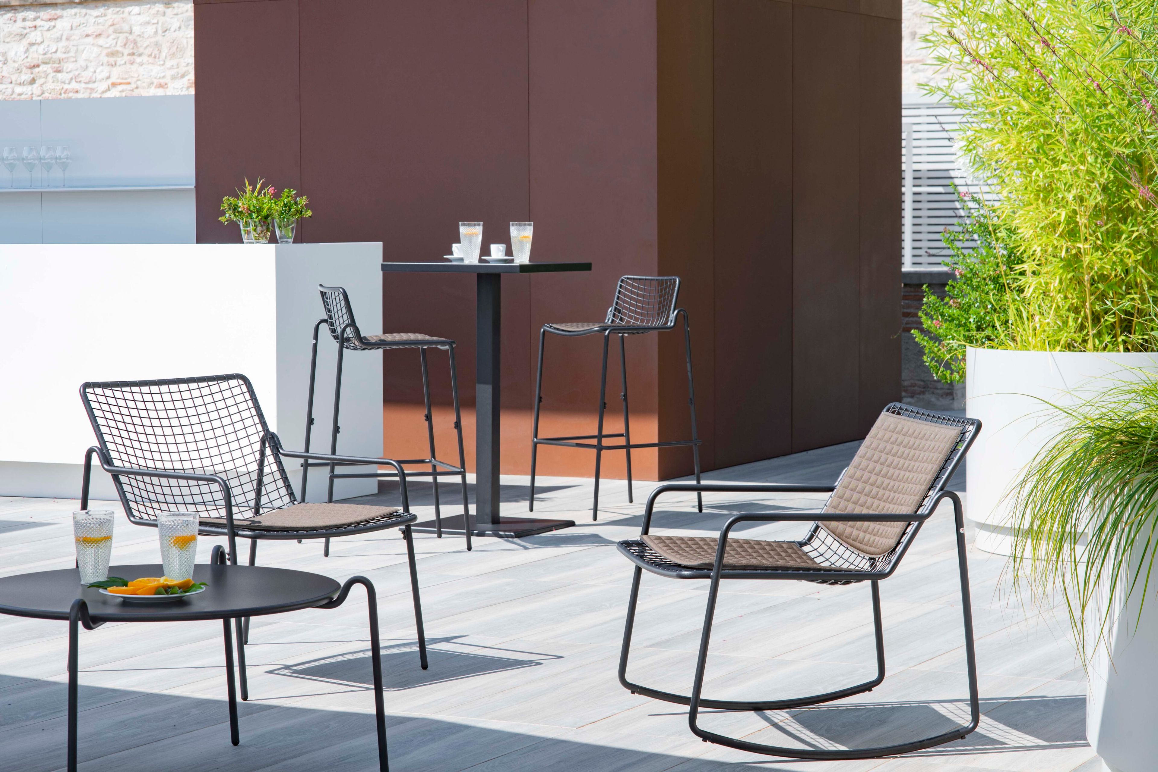 Стальной круглый низкий журнальный столик emu Rio R50 ARCH-00078513 - Вид №1