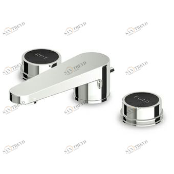 ZSV401.CN Смеситель для раковины на 3 отверстия с аэратором, слив 1 1/4 ", гибкое соединение. Zucchetti Savoir 