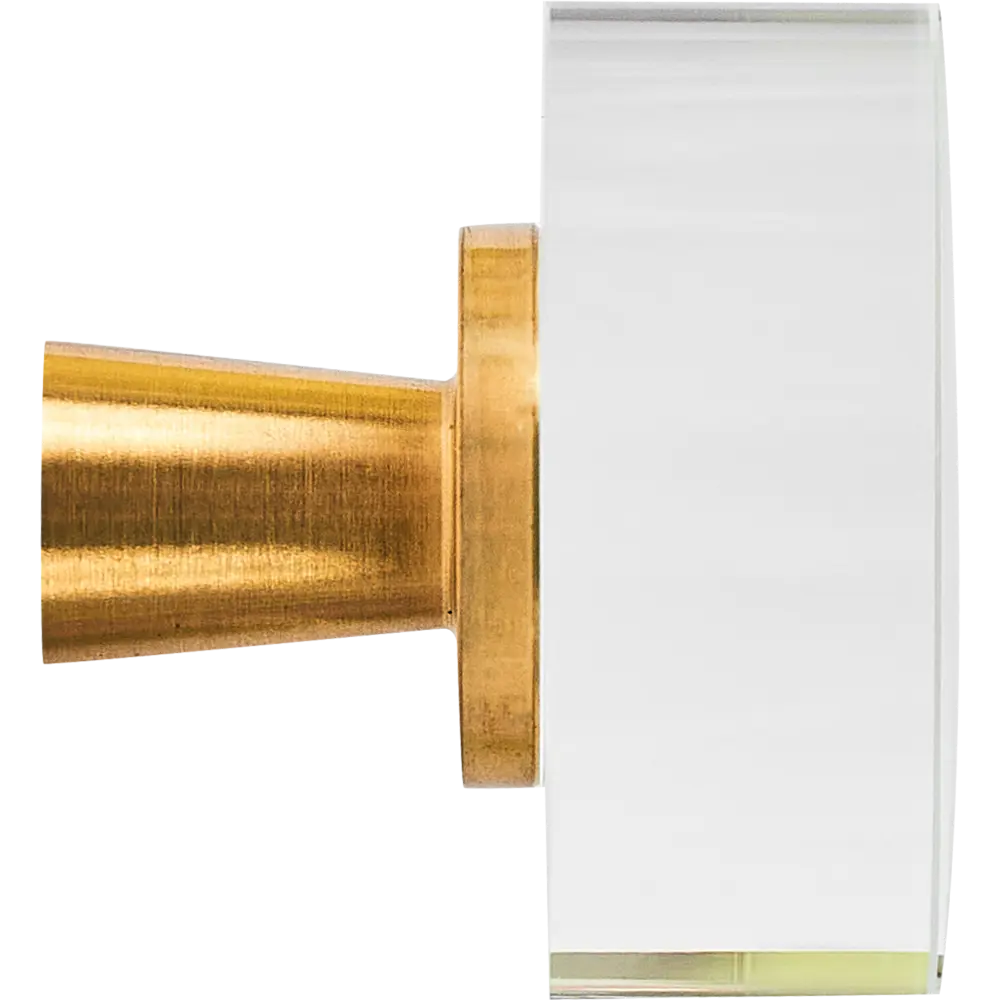 88034654 Ручка-кнопка мебельная Inspire ø30 мм, круг цвет прозрачный STLM-1009183  - Вид №1