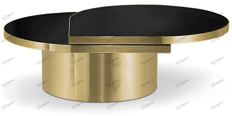 KOKET Журнальный столик из лакированной латуни Tears sun-id-1436448