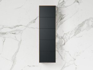 Деревянная колонка для ванной комнаты с ящиками