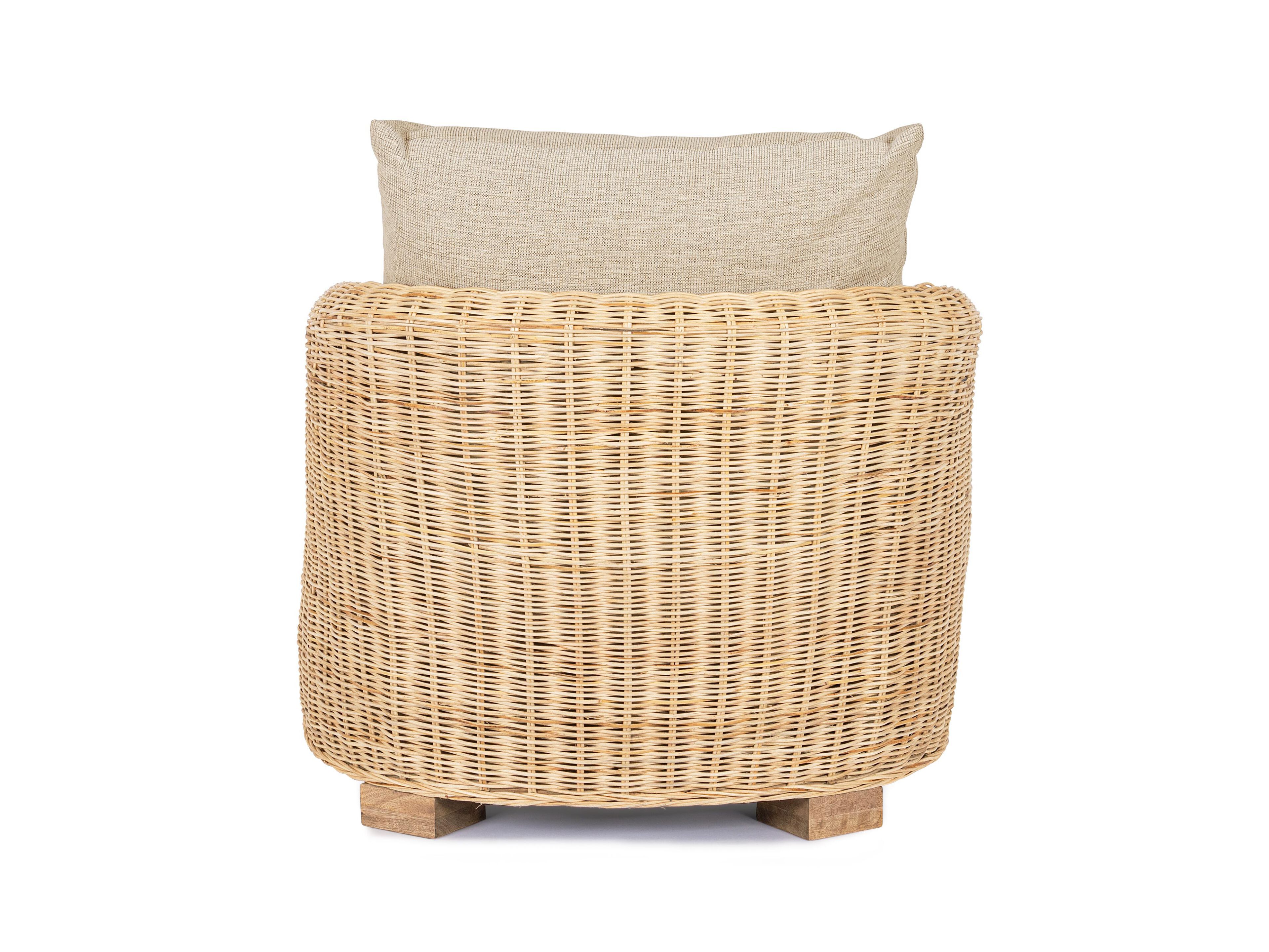 Ротанг садовый стул с подлокотниками BIZZOTTO Кадис ARCH-00000133 - Вид №2