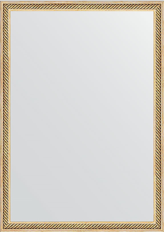 BY 0623 Зеркало в багетной раме - витое золото 28 mm EVOFORM Definite