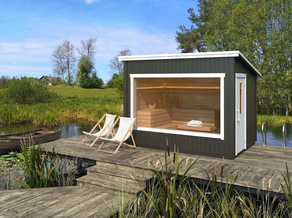 Деревянная сауна на открытом воздухе Saunamo MODULAR ARCH-00085040