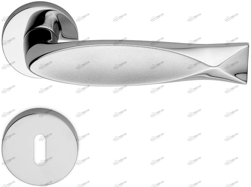 LINEA CALI' Ручка из хромированной латуни на розетке с замком Fish sun-id-1483793