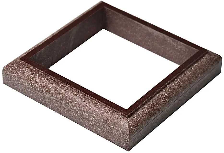91680646 Крышка столба нижняя ДПК Faynag Wood Шоколад 130x130мм STLM-1013629