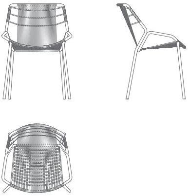 Garda Furniture Штабелируемый садовый стул Kapua Gk01be - Вид №11