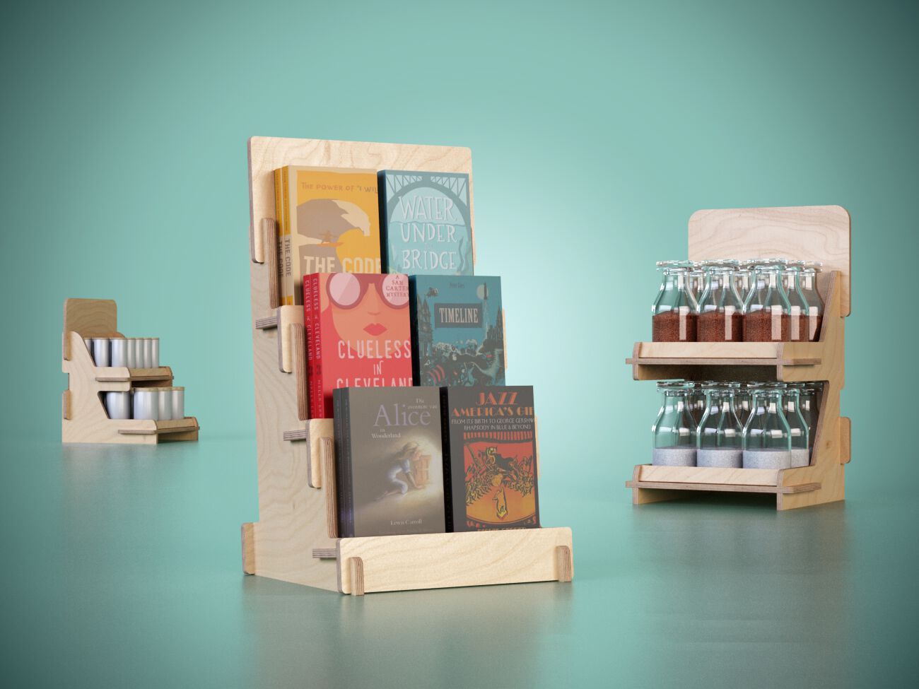 Деревянная стойка дисплея Esposit экспоненты ARCH-00037999 - Вид №5