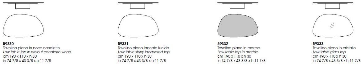 Giorgetti Хрустальный журнальный столик Galet sun-id-1379607 - Вид №1