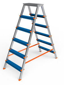 Стремянка двухсекционная SARAYLI COLOR 6+6 9292139