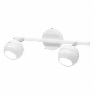 Спот настенный светодиодный на 2 лампы белый "Раймонд" CL555520 CITILUX РАЙМОНД БЕЛЫЙ 00-3926356 Белый