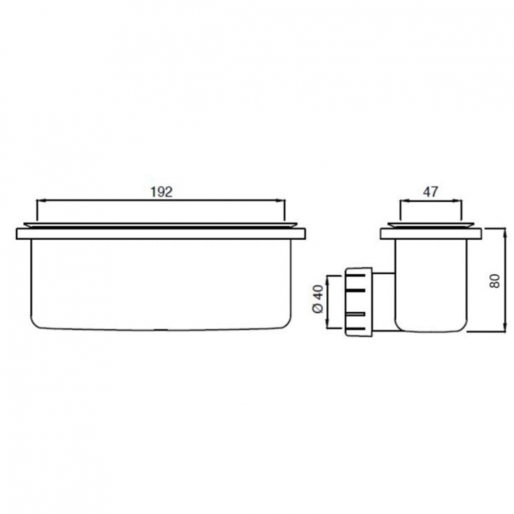 T4493V3 Сифон для поддона Ideal Standard ULTRAFLAT NEW  - Вид №2