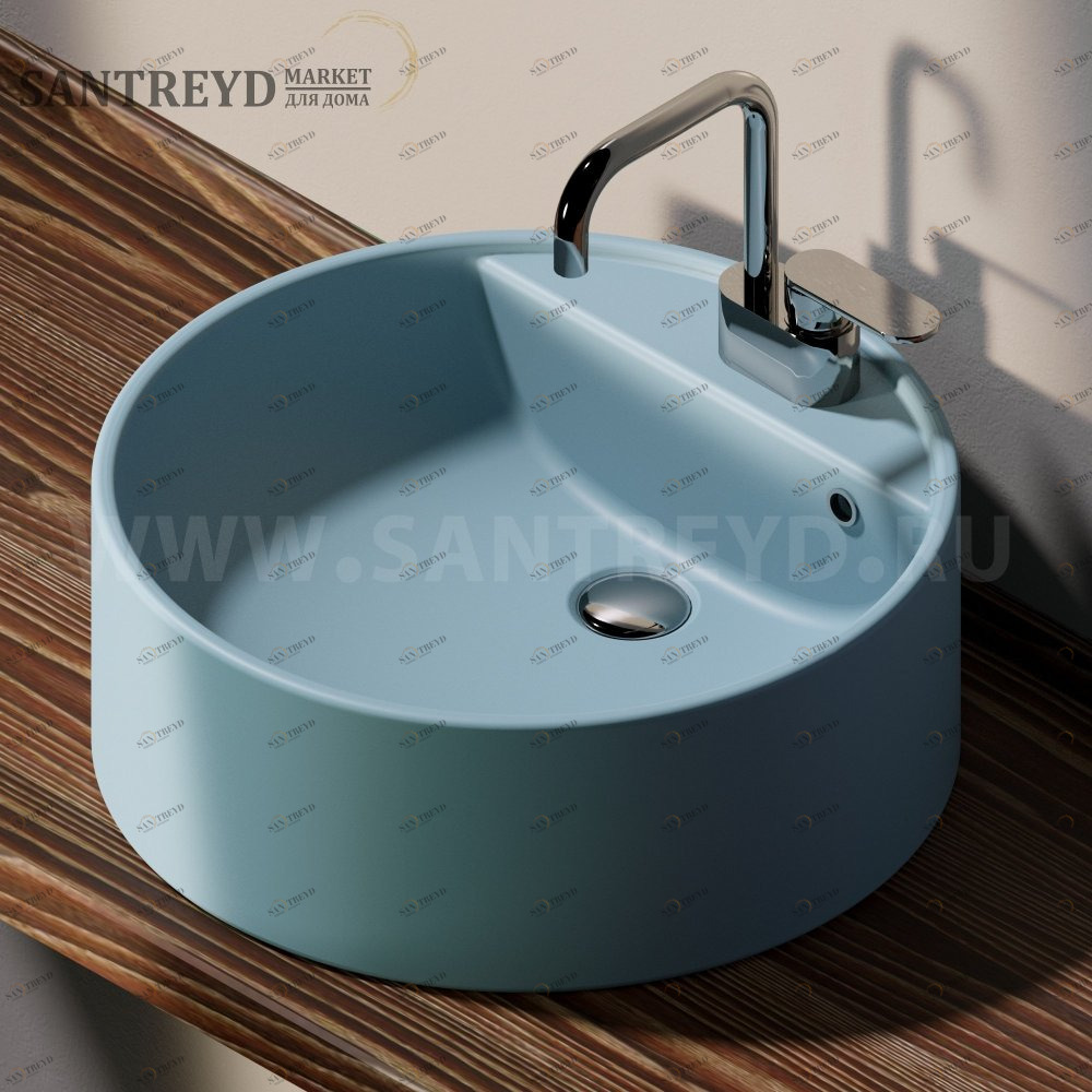 5050A5014 Накладная раковина на столешницу  круглая Ceramica Flaminia Twin